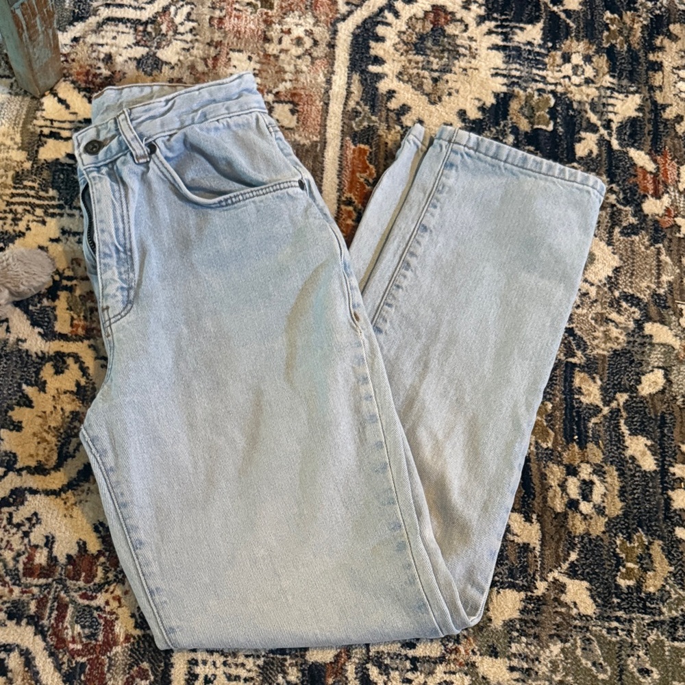 The Ragged Priest Light Blue Cropped Jeans